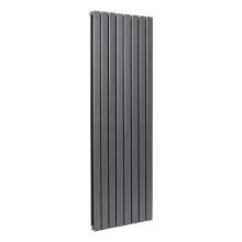 Bravo 1800 x 544mm Anthracite Double Vertical Designer Radiator