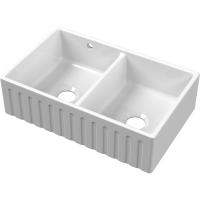 NUIE Butler Fluted Sink with Stepped Weir and Overflow 795 x 500 x 220mm