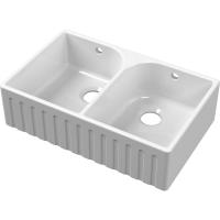 NUIE Butler Fluted Sink with Full Weir and Overflow 795 x 500 x 220mm