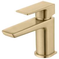 Buff Mono Cloakroom Basin Tap - Brushed Brass