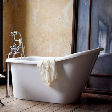 Boat 1580 x 750 Double-Skinned Freestanding Bath - White or Bespoke Colour By BC Designs