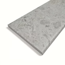 Nuance Terrazzo White Waterproof Shower Panel by Bushboard