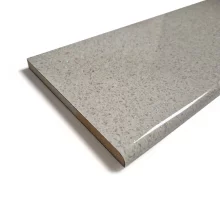 Nuance White Quartz Waterproof Shower Panel by Bushboard