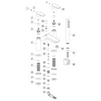 RAK Washington Traditional 2 Hole Bath Shower Mixer