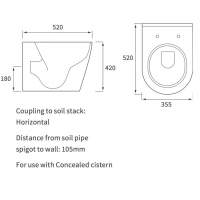 Campbell Back To Wall Toilet & Soft Closed Seat