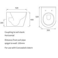 Space Back To Wall Toilet & Soft Close Seat