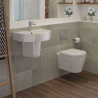 Campbell Semi Recessed Basin 555mm