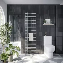 Lancia Carlo 1150 x 500mm Chrome Designer Towel Rail