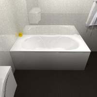 Carron Quantum Duo 1700 x 800 Double Ended Bath - 5mm