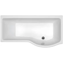 Carron Brio 1650 x 845 Shower Bath - Reinforced Carronite