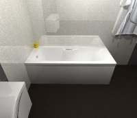 Beaufort Portland 1700 x 700 Beauforte Reinforced Bath With Grips