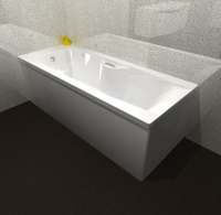 Beaufort Portland 1700 x 700 Single Ended Bath with Grips