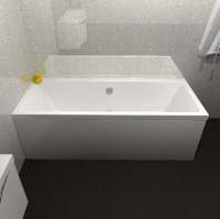 Carron Quantum 1700 x 700/850 Square Shower Bath - Carronite