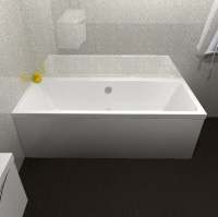 Beaufort Biscay 1700 x 800 Beauforte Reinforced J Shaped Bath - Left Hand