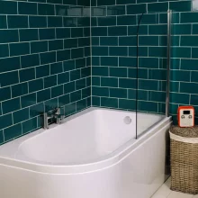 Carron Urban Edge 1575 x 850 - 700 Shower Bath - Reinforced Carronite