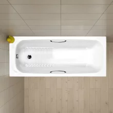 Carron Swallow 1800 x 700 Single Ended Bath with Grips - Carronite