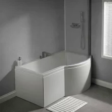 Carron Status 1550 x 850 Shower Bath - Reinforced Carronite