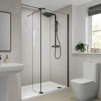 Multipanel Riven Marble Shower Panels