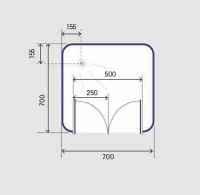 Kinedo Moonlight Self Contained Shower Pod - Quadrant Sliding Door - 900mm - CA118A12GB