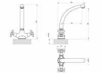 Abode Althia Single Lever Urban Copper Kitchen Tap