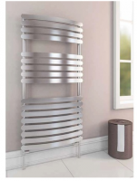 Eastbrook Preston Vertical 1800 x 185 Aluminium Radiator - Matt White