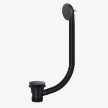 Viva Sanitary Matt Black Clicker/Sprung Combination Bath Waste - CWB02/B