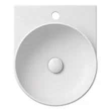 Davoli 400mm Matt White Wall Hung Basin With Support