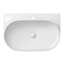 Davoli 800mm Gloss White Wall Hung Basin With Support