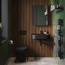 Davoli 600mm Matt White Wall Hung Basin With Support