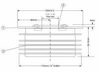 McAlpine 4"/110mm Drain Connector with 'O' Seal Socket - Black DC1-BL