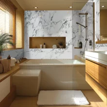 Durapanel Calacatta Marble 1200mm Bathroom Wall Panel By JayLux