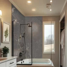 Durapanel Ferro Graphite 1200mm Bathroom Wall Panel By JayLux