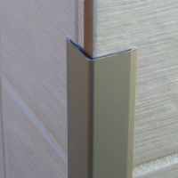 Genesis 8mm Bright Silver Aluminium Square Tile Trim 2.5m