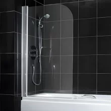 Eastbrook Radius Bath Shower Screen 1380 x 750mm Chrome