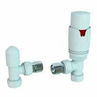 Eastbrook Angled Anthracite Thermostatic Radiator Valves TRV Inc Lockshield