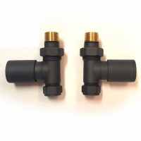 DQ Essential Crosshead Manual Straight Chrome Radiator Valves