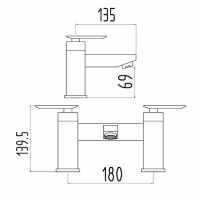 Francis Pegler Panacea Tall Monobloc Basin Mixer Tap