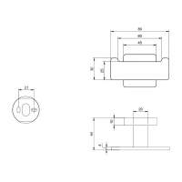 Villeroy & Boch Elements Tender Toilet Roll Holder Chrome