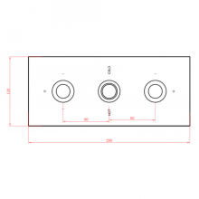 Ergo Manual Concealed Shower Valve - Single Outlet - Sagittarius 