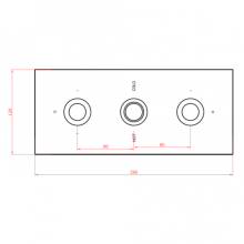 Sagittarius Axis Concealed Thermostatic Valve 3 Way Diverter