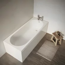 Essential Carronite 1700 x 700 Square Single Ended Bath - Reinforced 