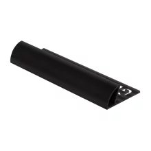 Genesis 8mm Black PVC Quadrant Tile Trim Regular 2.5m