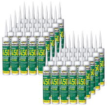 50 x Tubes EVERBUILD EVERFLEX Silicone 450 Premium Translucent
