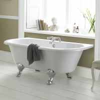 Finchley Double Ended Back to Wall Roll Top Bath - 1700 x 800 - Bathrooms to Love