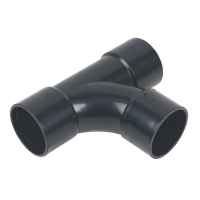 ABS Solvent Fit 32mm - TEE T Piece - Black - Waste Pipe