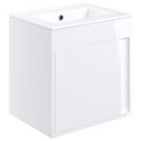 Forest 510mm Wall Hung Unit Inc. Basin - White Gloss