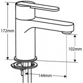 Francis Pegler Ebro Monobloc Bath Filler Tap