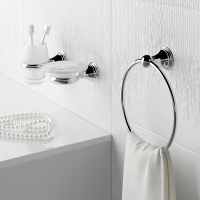 Tecno Project White Open Towel Ring - Origins Living