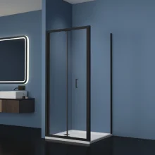 Gio Matt Black 760mm Bi-Fold Shower Door