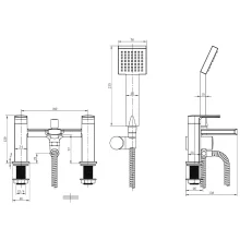 Gio Edge Bath Filler